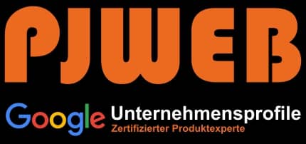 PJWEB · Zertifizierter Produktexperte für Google Unternehmensprofile · Local SEO